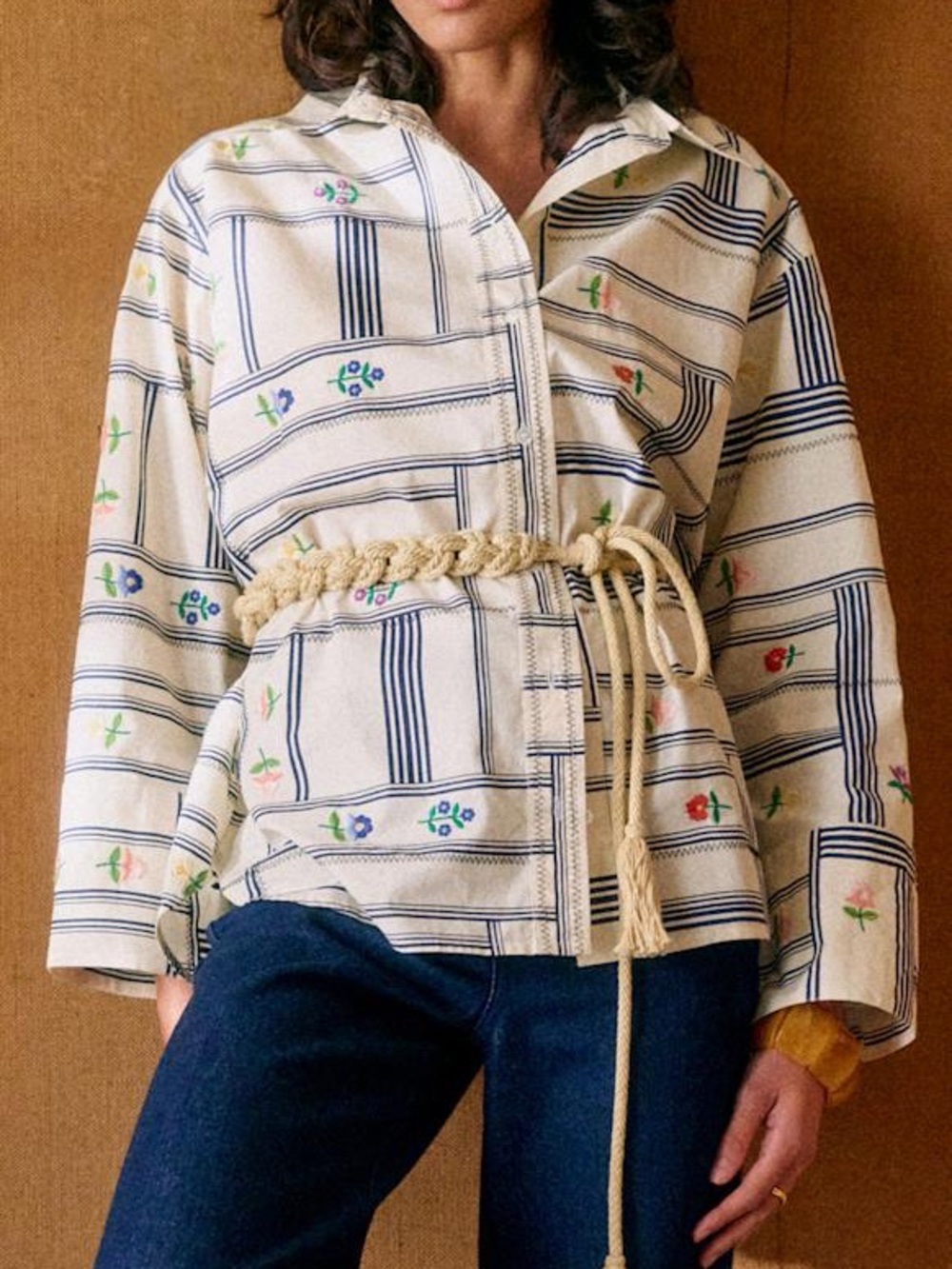 Sézane x Lucía Vergara Embroidered Shirt